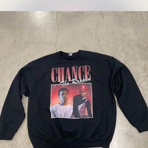 Black Graphic Sweater